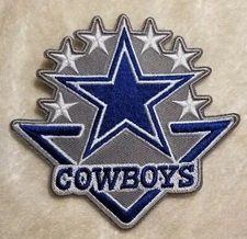 Dallas Cowboys 7 Star Iron On Embroidered Patch ~Free Tracking!