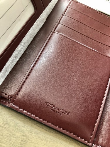 Coach Remi Medium Envelope Wallet w/ Whipstitch Daisy Applique 2622 Taupe NWT - Picture 7 of 12