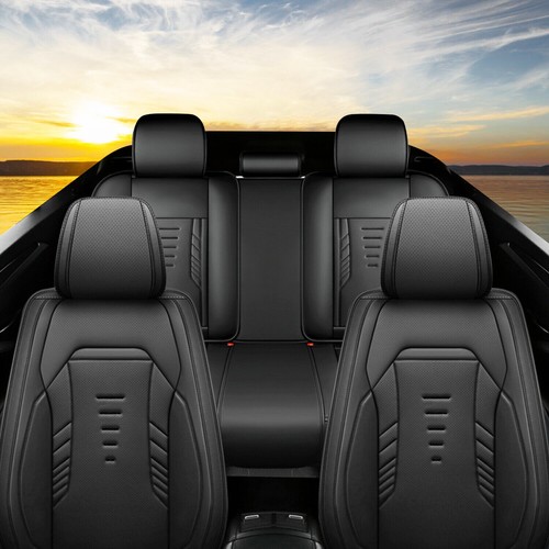 5-Seat Car Seat Cover For Kia K900 2015-2020 PU Leather Full Set Cushion Pad