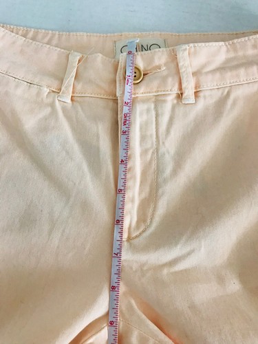 Jeans skinny Anthropologie chino relaxed donna taglia 25 rosa pesca vita bassa - Foto 10 di 12