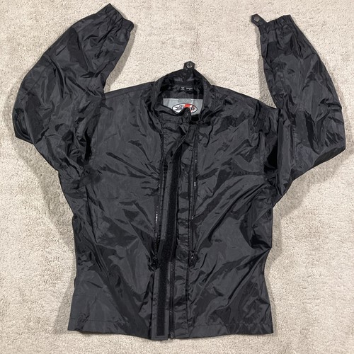 Joe Rocket Motorcycle Windbreaker Mens Small Black Weatherproof Jacket Full Zip - Picture 4 of 19