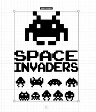 Space Invaders - Retro Classic Video Game Car Laptop Vinyl Decal Sticker 5x7!