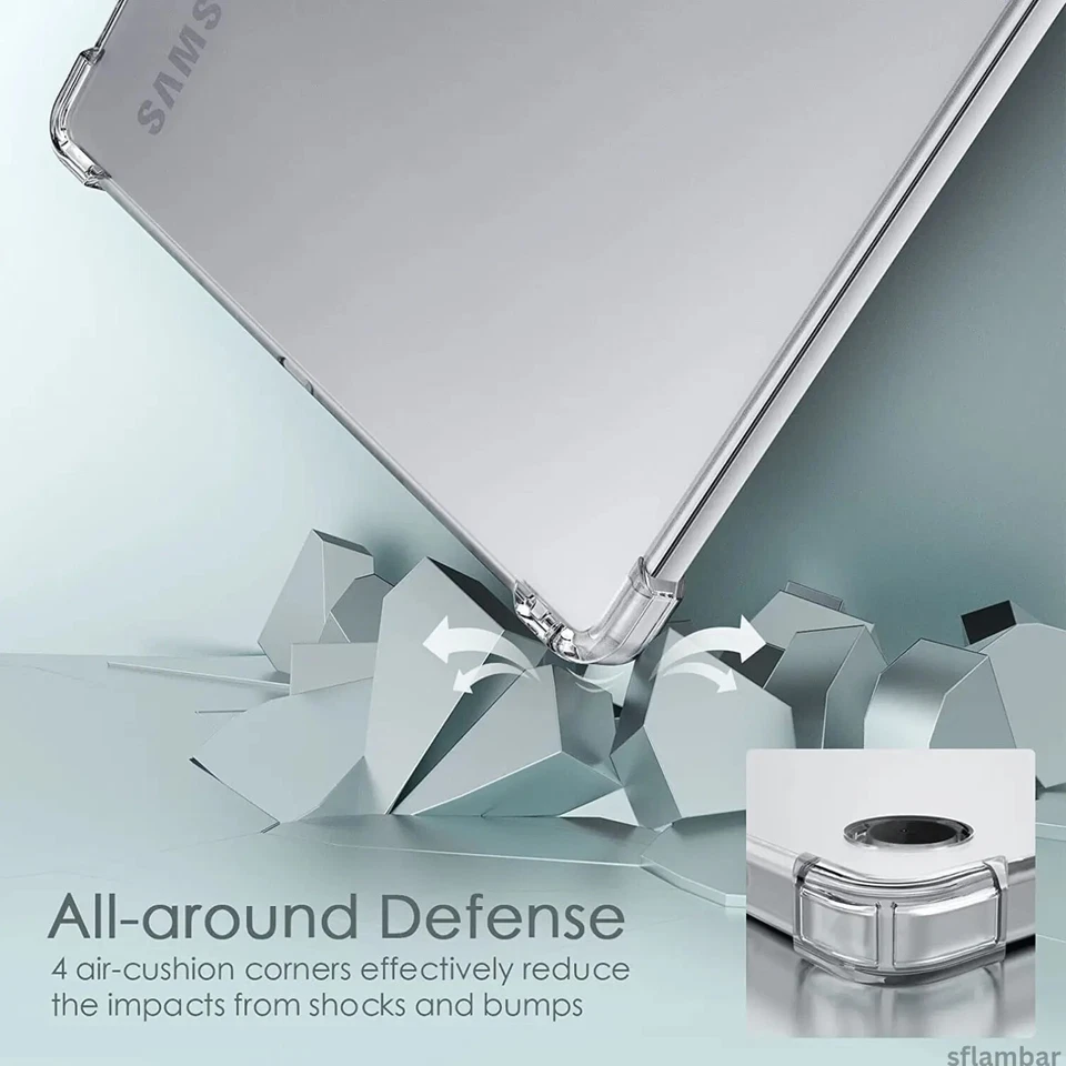 Bumper Case For Galaxy Tab S10 Ultra S9 Fe+ S8 S7 S5e S6 Lite A7 A9+ Gel Cover - image 2 of 4