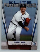 2019 Bowman Chrome Elite Farmhands EF-CM Casey Mize - Detroit Tigers