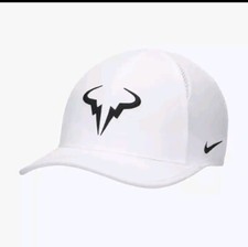 Nike Dri-Fit Rafa Nadal Club Cap Unstructured Hat White SZ L/XL Adult FB5600-100