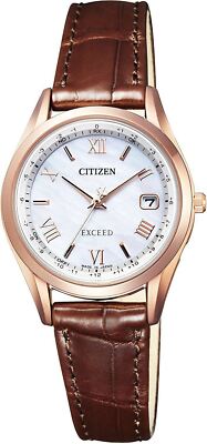 CITIZEN EXCEED Eco-Drive ES9372-08W Direct Flight Woman Watch New in Box