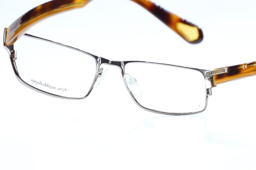 Ermenegildo Zegna VZ3099N 0568 Silver Havana Brown Designer Italy Eyeglasses 55m - Picture 7 of 9