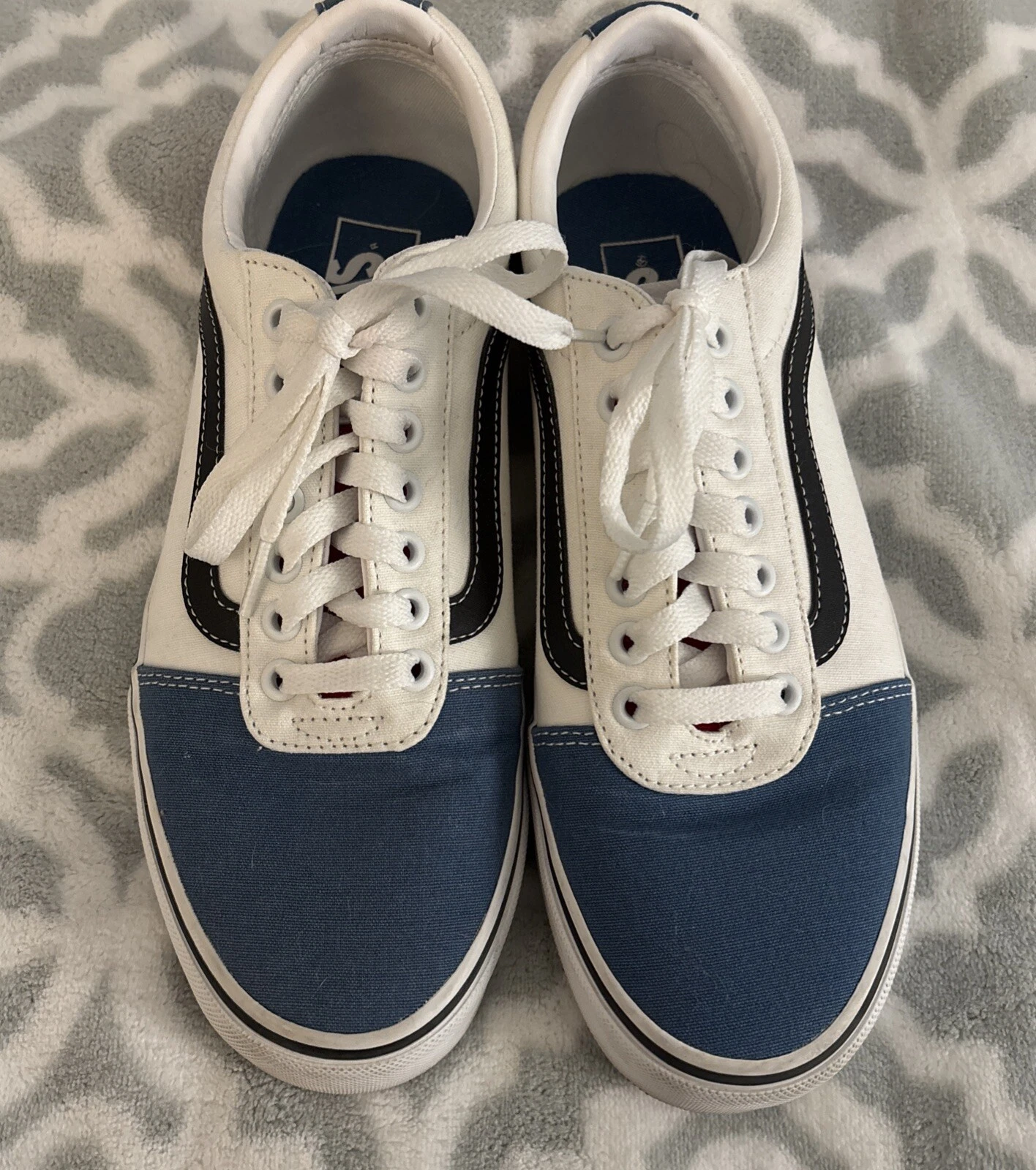 Scarpe da skate Vans Ward rosso bianco blu uomo taglia 8 VN0A38DM0SK