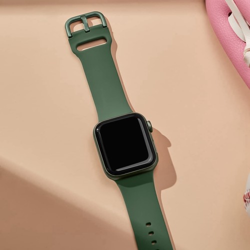 Correa de silicona con hebilla de pasador para Apple Watch Series 10 de 46 mm - 第 5/10 張圖片