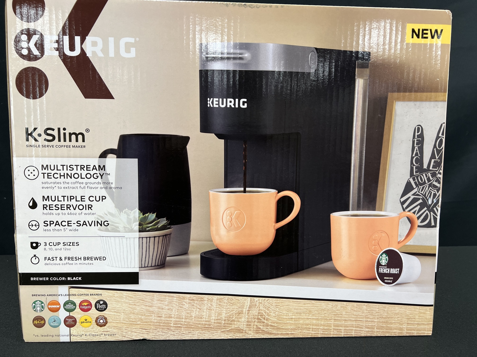 Keurig KSlim K900 Single Serve Coffee Maker Black New Factory Sealed 611247385777 eBay