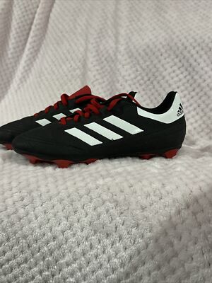 Adidas Soccer Cleats Youth Size 6 Black White Red Laces SGC 753002