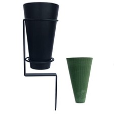 Cemetery Flower Vase with Stake Grave Vase with Floral Foam  Grave vases for C...
