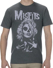 MISFITS SKULL MOVIE STAR TEE OFFICIAL ITEM
