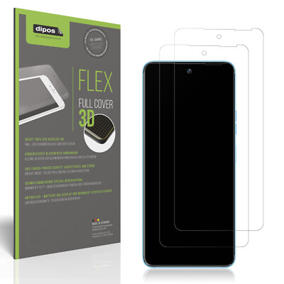 2x Full Cover Schutzfolie matt für Tecno Camon 19 Neo Panzerfolie Anti-Shock