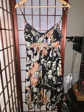Zimmermann Mini 100% Silk Peek A Boo Dress Size 2 (NWOT)