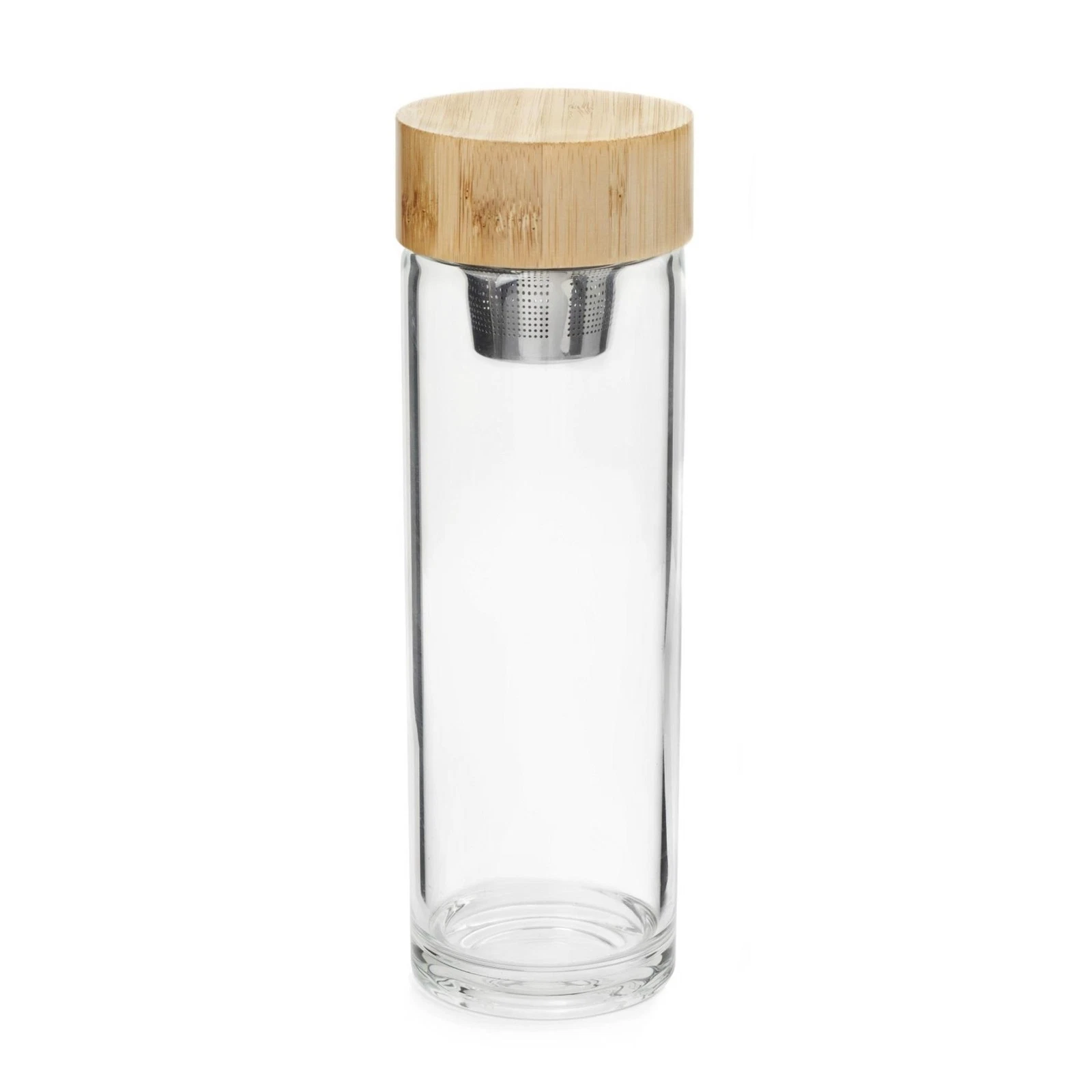 Kikkerland Zen Tea Infuser Filter Bamboo Eco Friendly Glass Bottle Kitchen Tool
Opens in a new windo