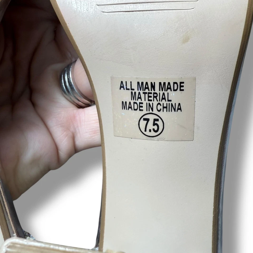 Usado en Excelente Condición Delicioso Bloque de Estrás 4" Tacón Alto Correa al Tobillo Fiesta Zapatos de Vestir Talla 7.5 Foto 3 de 4