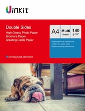 A4 Both Sides High Glossy 140Gsm Thin Photographic Paper Inkjet Paper Uinkit