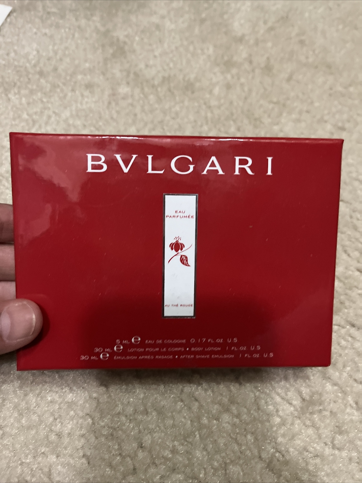 BULGARI ROUGE BOX SET EDC,AFTER SHAVE BODY LOTION eBay
