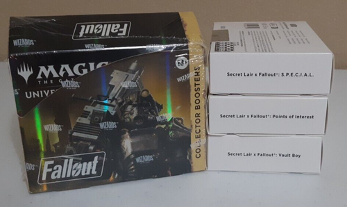 MTG Universes Beyond Fallout Collector Box + Secret Lair Sets NEU SEALED x1