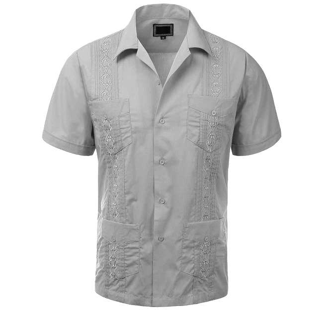 Men Guayabera Original Cuban Short sleeve dress shirt, Wedding Cigar Bartender
Opens in a new window