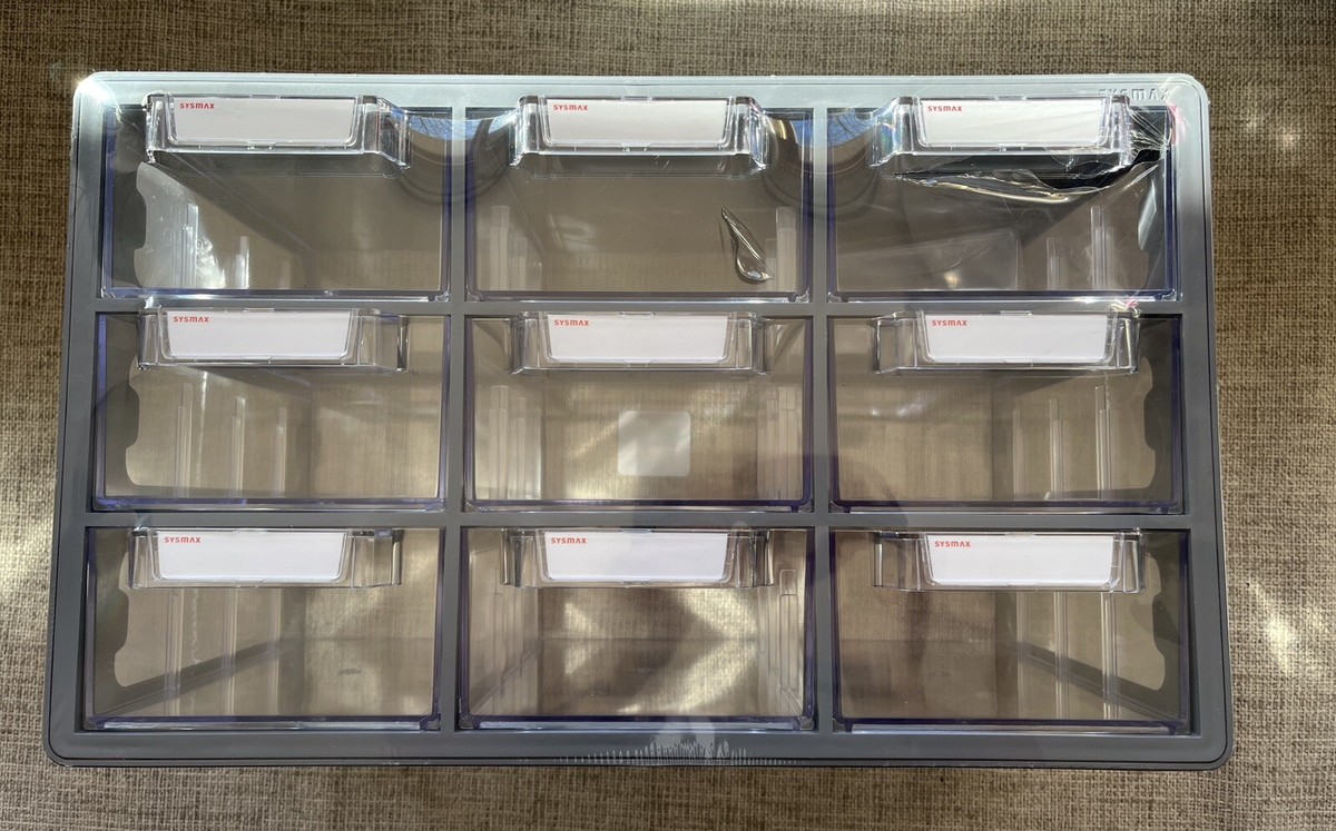 Sysmax Up System Multibox 9 Drawer Gray & Clear | eBay