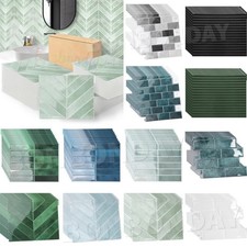 40X Self Adhesive Tile Stickers Kitchen Backsplash Bathroom Stick on Wall Tiles