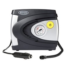 Ring Automotive RAC610 analogue tyre inflator air pump with adaptor kit 12v