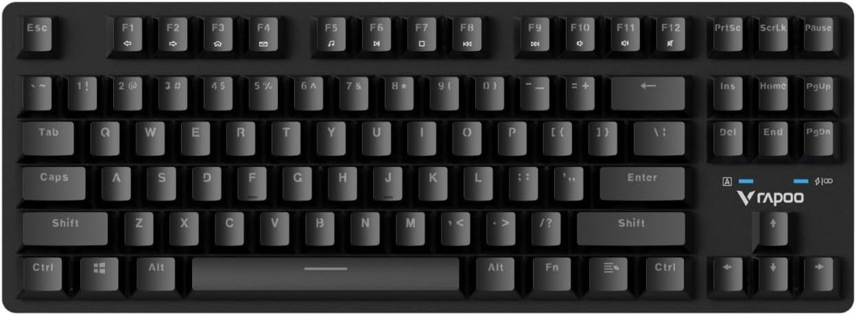 RAPOO V500 PRO 2.4 Wireless/Wired Mechanical TKL Gaming Keyboard UK
