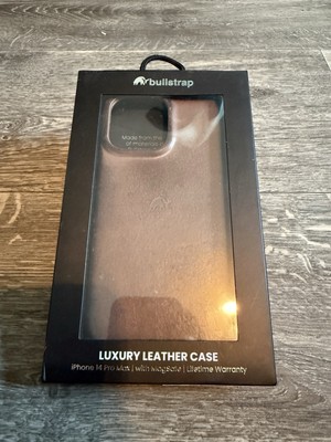 Bullstrap Premium Handcrafted Leather Minimalist Case iPhone 14 Pro Max - Dune