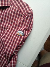 Rasco Extra Large Tall FR Plaid Shirt Red Long Sleeve