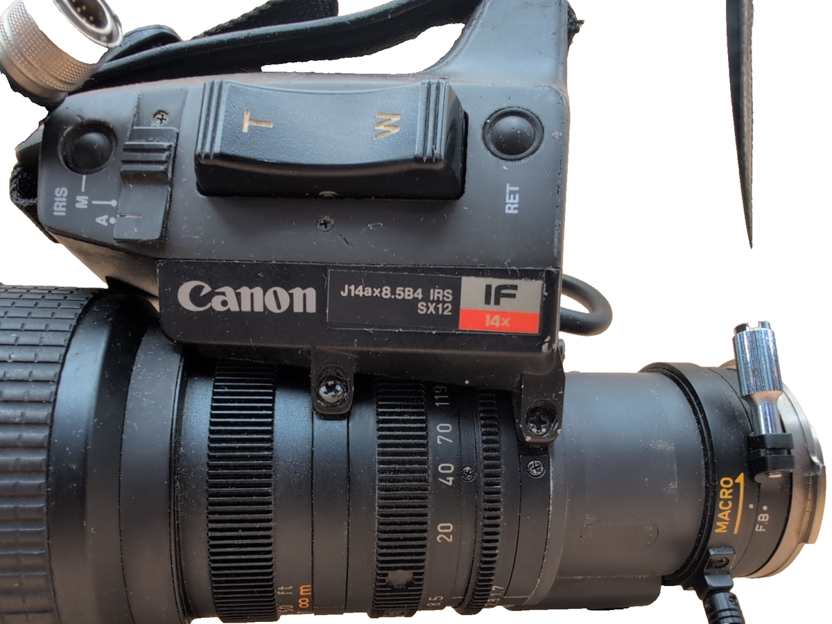 Canon Y14ax8.5B4 IRS SX12 BCTV Zoom Lens 8.5 - 119mm 1:1.7 (Qty 1
