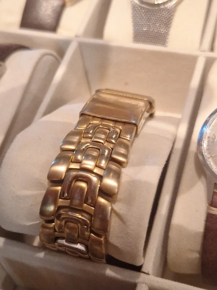 Reloj Hombre Citizen Eco-Drive Alarma Cronógrafo Tono Dorado WR 200 Funciona, Buen Estado Foto 2 de 4