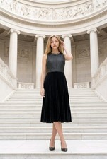Gorgeous Coast NWT elegant black/silver Dress UK 16 Wedding Party Evening Formal