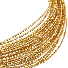 20 Gauge 23Ft Tarnish Resistant Brass Craft Wire, round Twist Gold Jewelry Wire