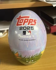 2025 Topps Series 1 MLB Blue / Purple Easter Egg Tin EMPTY TIN ONLY