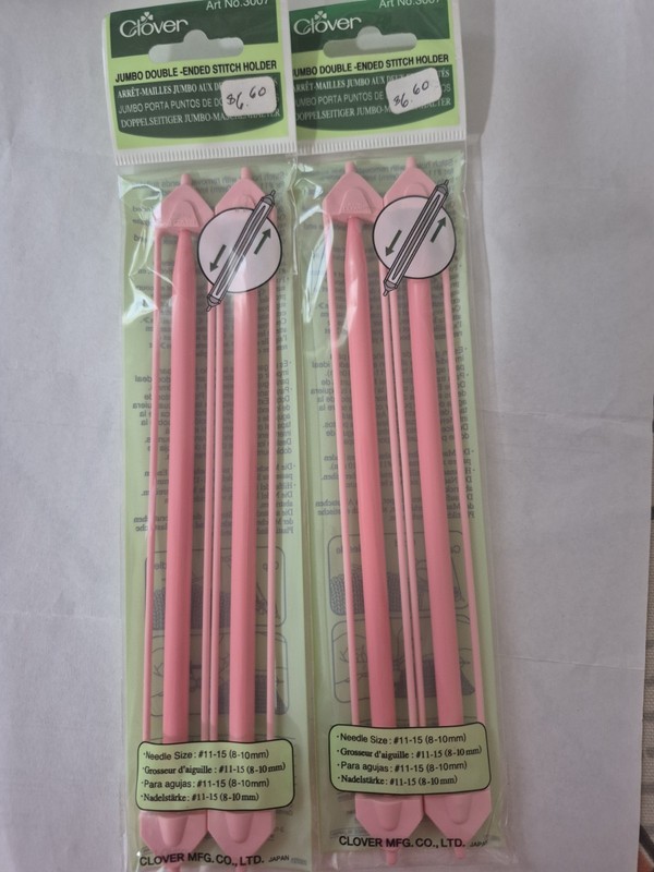 Clover Jumbo Double ended stitch holder