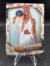 2025 Panini Prizm WNBA Saniya Rivers Variation #150 WNBA Logo Sun Rookie Card