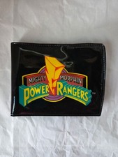 Mighty Morphin Power Rangers Black Vinyl Wallet Vintage 1993 Saban