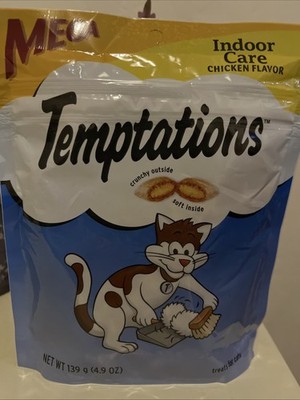 Whiskas Temptations indoor care Chicken Flavor Cat Treats 4.9 oz by Mars (3-Pack