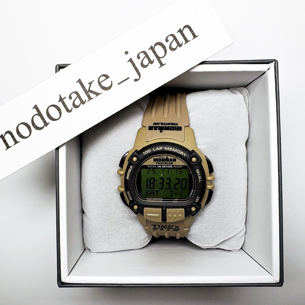 TIMEX Ironman Flix 100 Quartz Beige TW5M63100 | eBay