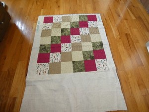 Fishing Handmade Quilt Top 34 x 39"