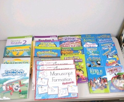 Abeka 2nd Grade Homeschool Curriculum Lot Of 27 Books, Teacher Keys, Student.