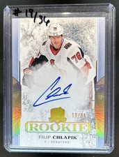 2017-18 Upper Deck The Cup Filip Chlapik Gold Spectrum Foil Rookie Auto RC #/36
