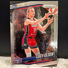 Panini Prizm WNBA Lucy Olsen Washington Mystics #104 2025 Basketball Rookie
