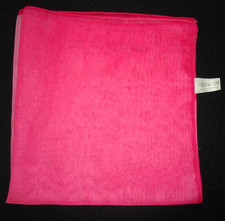 Made In Italy Women's Silk Pink Polyester Scarf Size-19x18 in