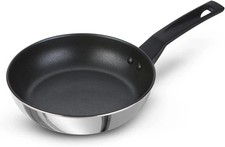 Image of Prestige Frypan 21cm Non Stick Frypan Vegetable Fry Stainless Steel Silver