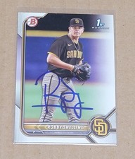 Robby Snelling 2022 Bowman 1st IP Autograph Card