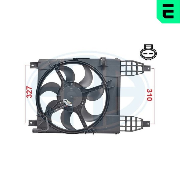 ERA LüFter MotorküHlung 352088 12V 390Mm FüR Chevrolet Aveo Kalos T250 T255-image