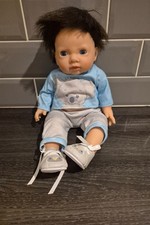 Tiny Treasures Baby Boy Weighted Doll with Koala Top, Trousers and Shoes.